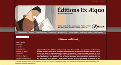 Desktop Screenshot of editions-exaequo.fr